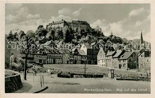 AK / Ansichtskarte Blankenburg_Harz Stadt und Schloss Blankenburg_Harz