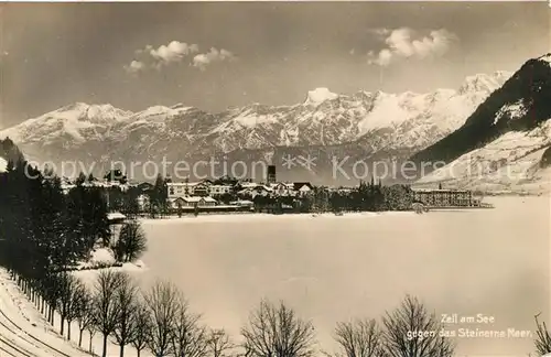 AK / Ansichtskarte Zell_See mit Steinernem Meer Zell_See
