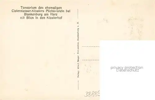 AK / Ansichtskarte Blankenburg_Harz Kloster Michaelstein Blankenburg_Harz