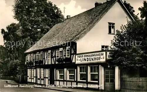 AK / Ansichtskarte Ilsenburg_Harz FDGB Verpflegungsstaette Lindenhof Ilsenburg Harz