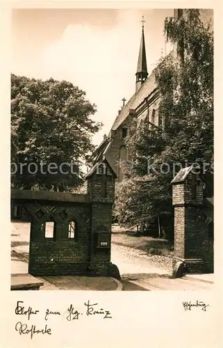 AK / Ansichtskarte Rostock_Mecklenburg Vorpommern Kloster zum Hlg Kreuz Rostock