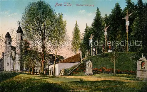 AK / Ansichtskarte Bad_Toelz Kalvarienberg Kirche Bad_Toelz