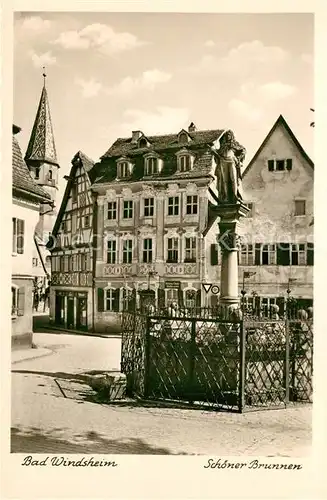 AK / Ansichtskarte Bad_Windsheim Schoener Brunnen Bad_Windsheim