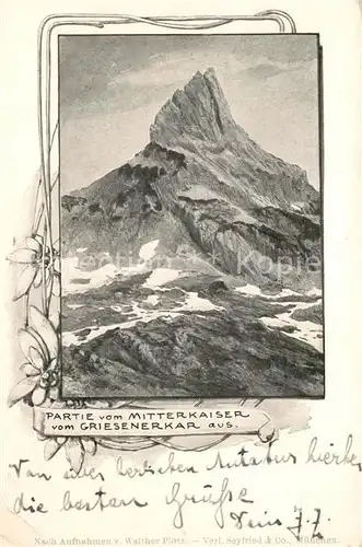 AK / Ansichtskarte Kirchdorf_Tirol Partie vom Mitterkaiser vom Griesenerkar aus Kirchdorf Tirol