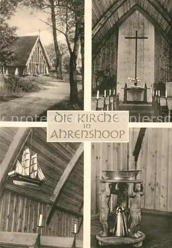 AK / Ansichtskarte Ahrenshoop_Ostseebad Kirche Inneres Details Ahrenshoop_Ostseebad