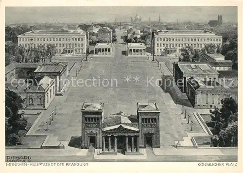 AK / Ansichtskarte Muenchen Koeniglicher Platz Gemaelde Muenchen