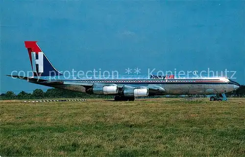 AK / Ansichtskarte Flugzeuge_Zivil Heavylift UK Boeing 707 351C c n 19631 N2215Y  Flugzeuge Zivil