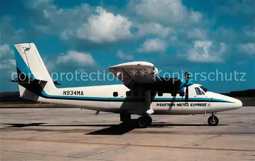 AK / Ansichtskarte Flugzeuge_Zivil Eastern Metro Express De Havilland Twin Otter 300 N934MA  Flugzeuge Zivil