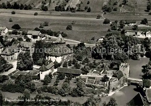 AK / Ansichtskarte Jura Fliegeraufnahme Schloss Zwingen Jura