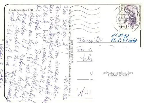 AK / Ansichtskarte Kiel Hafen Kirche Kiel