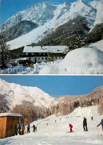 AK / Ansichtskarte Obsteig_Tirol Gasthaus Pension Alpenblick Fam. Rauzi Skigebiet Obsteig_Tirol