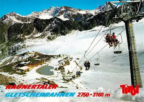 AK / Ansichtskarte Kaunertal Gletscherbahnen Wiesejaggl Kaunertal