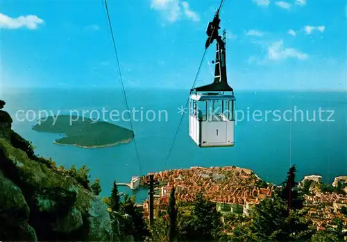 AK / Ansichtskarte Dubrovnik_Ragusa Drahtseilbahn Dubrovnik Ragusa