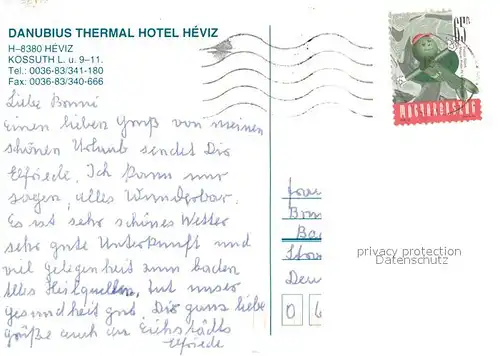 AK / Ansichtskarte Heviz Danubus Thermal Hotel Heviz