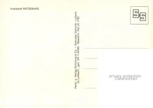 AK / Ansichtskarte Ratzeburg Fliegeraufnahme Ratzeburg