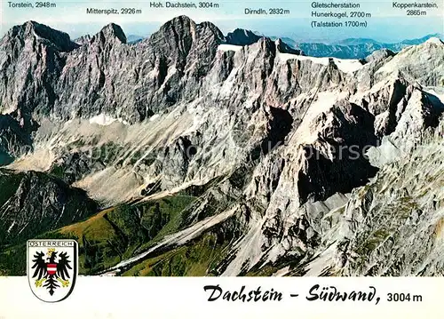 AK / Ansichtskarte Dachstein_Gebirge Fliegeraufnahme  Dachstein_Gebirge