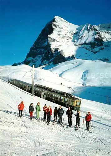 AK / Ansichtskarte Kleine_Scheidegg_Wengen Wengernalpbahn Eiger  Kleine_Scheidegg_Wengen