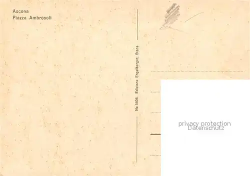 AK / Ansichtskarte Ascona_TI Piazza Ambrosoli Ascona_TI