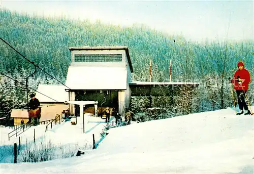 AK / Ansichtskarte Karpacz Sesselbahn Winterlandschaft Karpacz