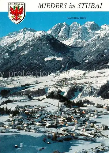 AK / Ansichtskarte Mieders_Tirol Panorama Winterlandschaft Mieders Tirol