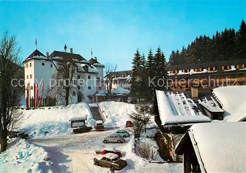 AK / Ansichtskarte Kitzbuehel_Tirol Hotel Schloss Lebenberg Winter Kitzbuehel Tirol