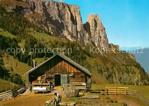 AK / Ansichtskarte Seiser_Alm Saltnerhuette Tschabiet Seiser_Alm