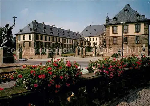AK / Ansichtskarte Fulda Stadtschloss mit Bonifatiusdenkmal Fulda