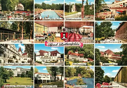 AK / Ansichtskarte Bad_Rothenfelde Kurgebiet Gradierwerk Sanatorium Teutoburger Wald Bad_Rothenfelde