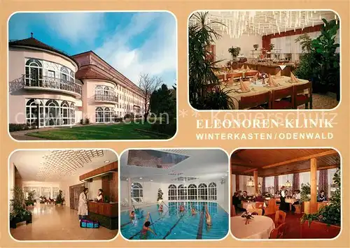 AK / Ansichtskarte Lindenfels_Odenwald Eleonoren Klinik Schwimmbad Lindenfels Odenwald