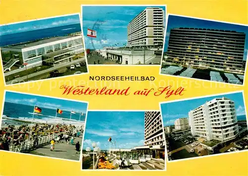 AK / Ansichtskarte Westerland_Sylt Strand Promenade Westerland_Sylt