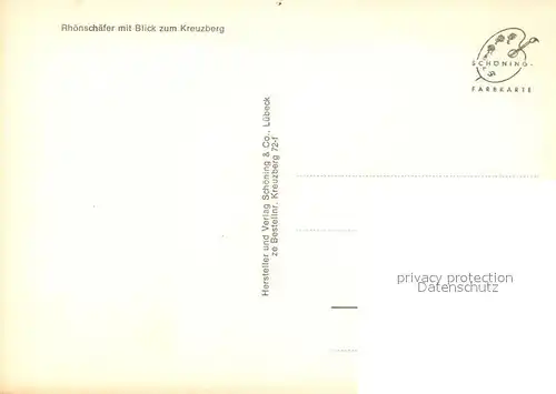 AK / Ansichtskarte Kreuzberg_Rhoen Rhoenschaefer  Kreuzberg Rhoen