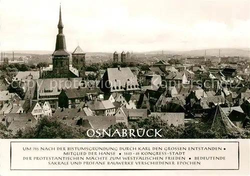 AK / Ansichtskarte Osnabrueck  Osnabrueck