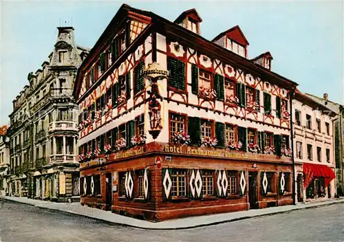 AK / Ansichtskarte Mulhouse_Muehlhausen Hotel Restaurant Guillaume Tell Mulhouse Muehlhausen