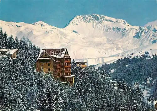 AK / Ansichtskarte Inner_Arosa Hotel Herwig Inner Arosa