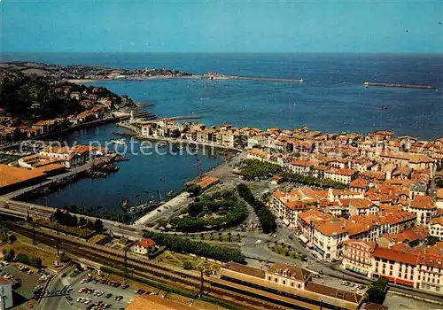 AK / Ansichtskarte Saint Jean de Luz Fliegeraufnahme Gare Port Fort de Socoa Saint Jean de Luz