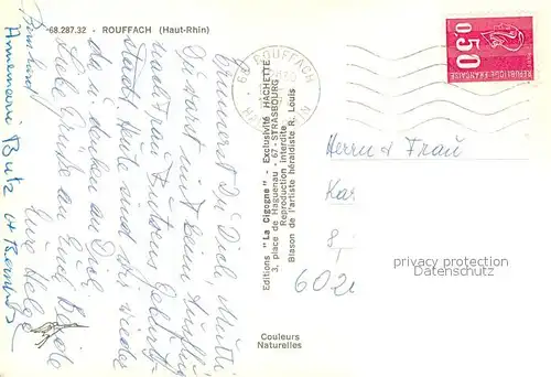 AK / Ansichtskarte Rouffach Kirche Fachwerk Rouffach