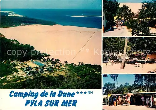 AK / Ansichtskarte Pyla_sur_Mer Fliegeraufnahme Camping de la Dune  Pyla_sur_Mer