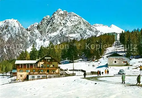 AK / Ansichtskarte Avelengo Gasthof Alpenrose Winter Avelengo