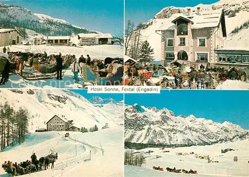 AK / Ansichtskarte Fextal Hotel Sonne Winterlandschaft Fextal