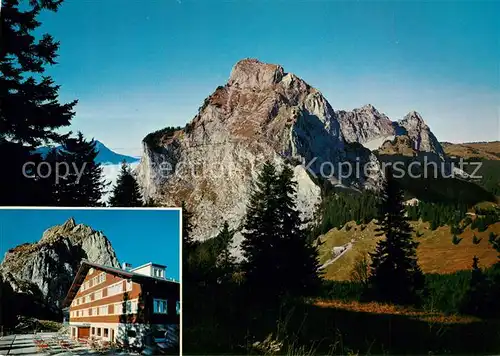 AK / Ansichtskarte Holzegg Neues Berggasthaus Holzegg Holzegg