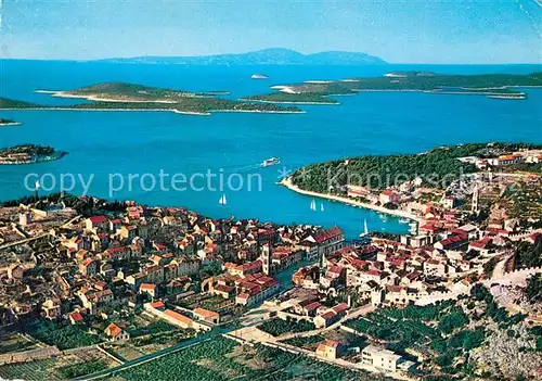 AK / Ansichtskarte Hvar Fliegeraufnahme Hvar