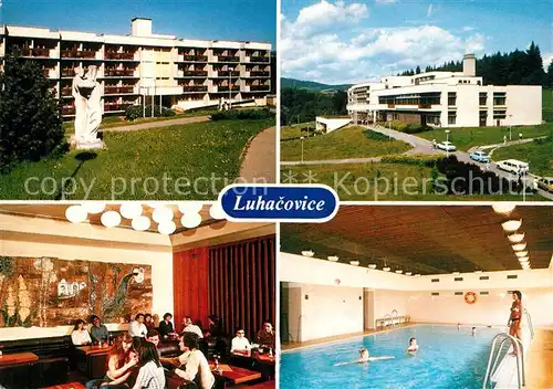 AK / Ansichtskarte Luhacovice Hotelanlagen Hallenbad Luhacovice