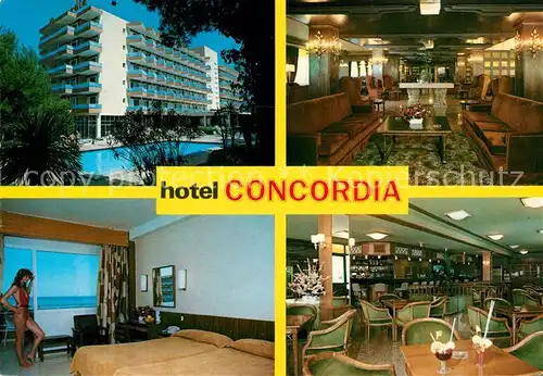 AK / Ansichtskarte Playa_de_Palma_Mallorca Hotel Concordia  Playa_de_Palma_Mallorca