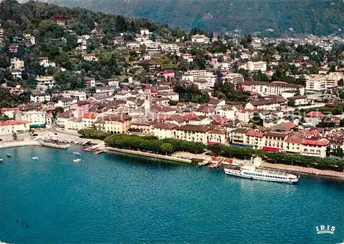AK / Ansichtskarte Ascona_Lago_Maggiore Fliegeraufnahme Ascona_Lago_Maggiore