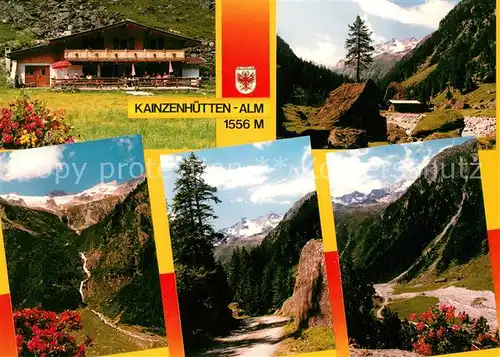 AK / Ansichtskarte Mayrhofen_Zillertal Kainzenhuetten Alm Stangenspitze Grundschartner Mayrhofen_Zillertal