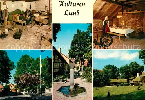 AK / Ansichtskarte Kulturens_oestarp Park Brunnen Drechslerei Gaststaette 