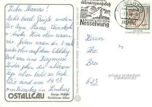 AK / Ansichtskarte Nesselwang Sportheim Boeck Alpspitze Nesselwang