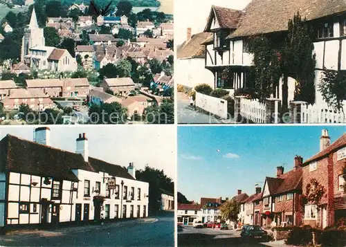 AK / Ansichtskarte Elham_Kent General view Elham Manor Rose and Crown Inn High Street Post Office 