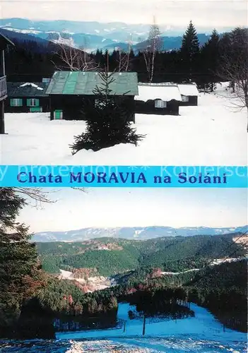 AK / Ansichtskarte Hutisko_Solanec Chata Moravia na Solani Landschaftspanorama Winterlandschaft 