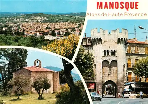 AK / Ansichtskarte Manosque Panorama Vallee de la Durance Chapelle Centre Manosque
